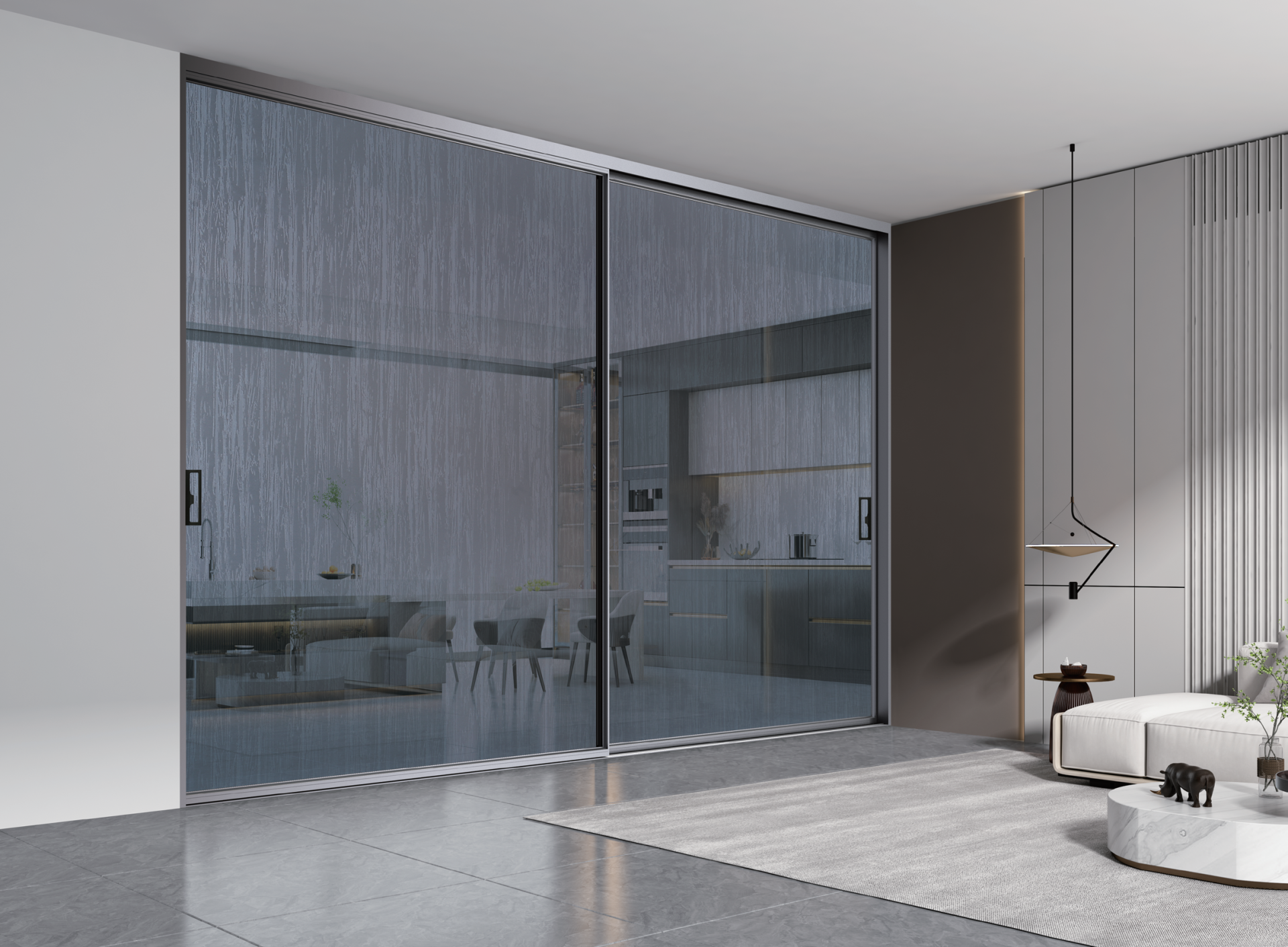 track thermal break aluminum profile for sliding doors